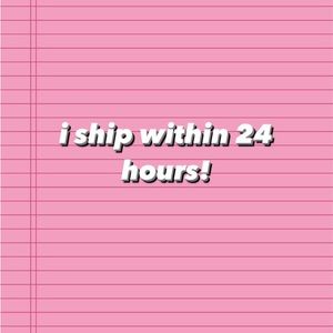 I ship within 24 hours! 📦 🚚
